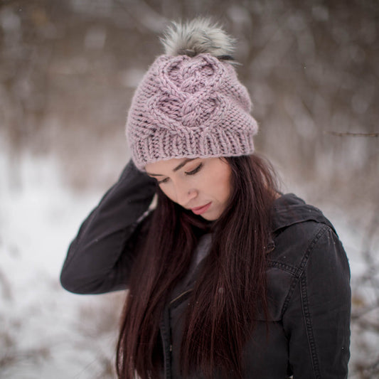KNIT Pattern for Celtic Heart Beanie | Knit Hat Pattern | Hat Knitting Pattern | DIY Written Knit Instructions