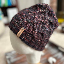 Load image into Gallery viewer, KNIT Pattern for Entangled Beanie | Knit Hat Pattern | Hat Knitting Pattern | DIY Written Knit Instructions
