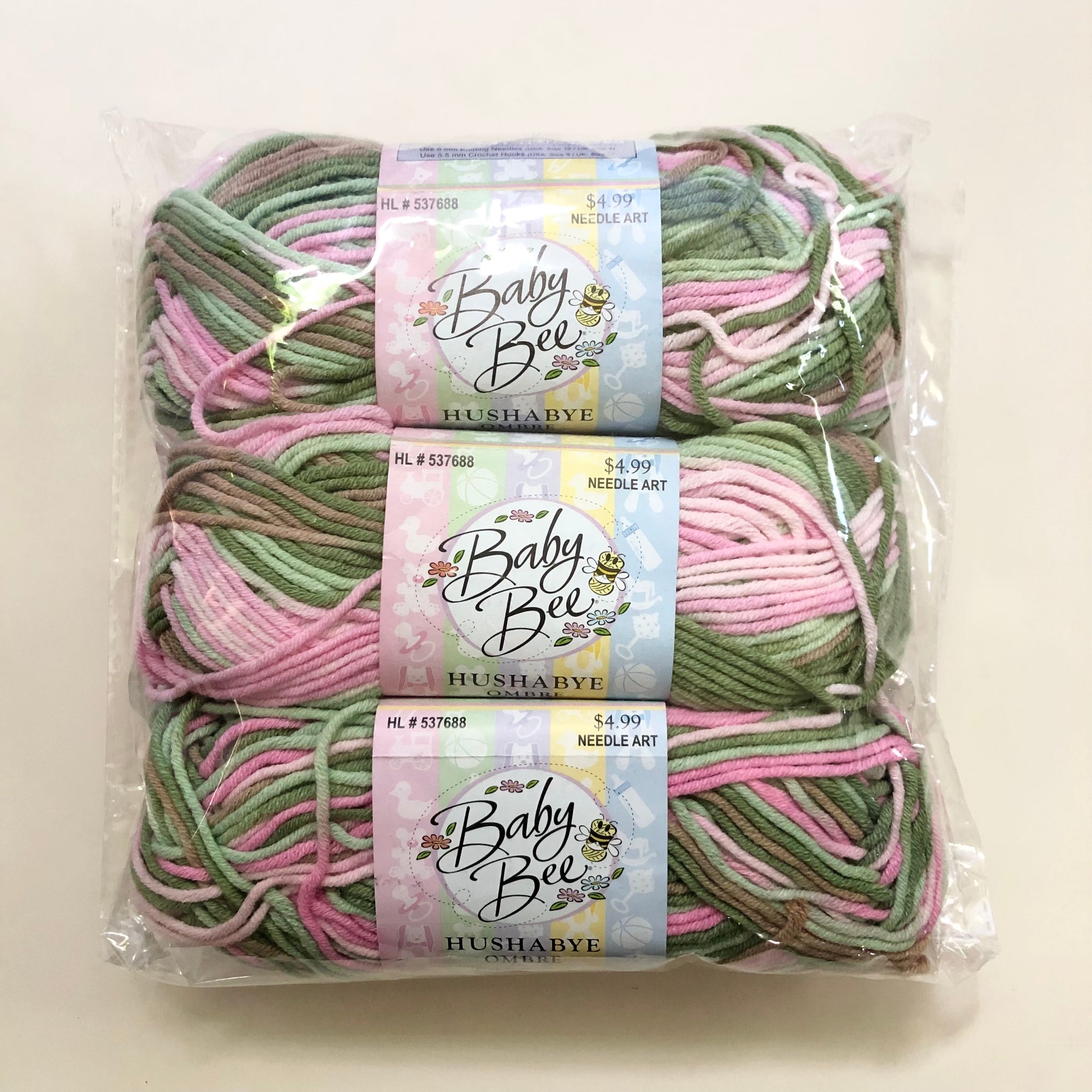 YARN (DISCONTINUED): Lot of 3 skeins (per bag) Hobby Lobby Baby