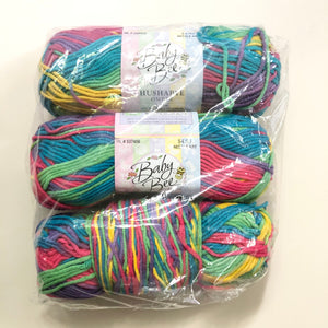 YARN (DISCONTINUED):  Lot of 3 skeins (per bag) Hobby Lobby Baby Bee Hushabye #4 worsted weight yarn (multiple colors available)