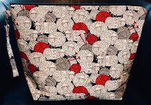 Load image into Gallery viewer, ORGANIZATION:  Handmade Project Bags | Medium and Large Project Bags | Sheep and Yarn Fabric |  Ball of Yarn Fabric | Knitting Fabric | Knitting Bag

