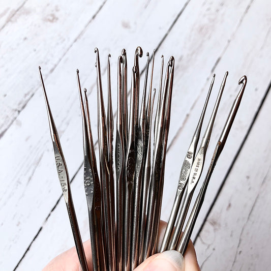 TOOLS:  Vintage Lot of Steel Crochet Hooks | Vintage Crochet Hooks