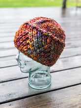 Load image into Gallery viewer, KNIT Pattern for Divergence Beanie | Knit Hat Pattern | Hat Knitting Pattern | DIY Written Knit Instructions
