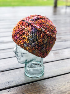 KNIT Pattern for Divergence Beanie | Knit Hat Pattern | Hat Knitting Pattern | DIY Written Knit Instructions