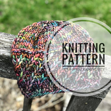 Load image into Gallery viewer, KNIT Pattern for Alpine Twist Beanie | Knit Hat Pattern | Hat Knitting Pattern | DIY Written Knit Instructions
