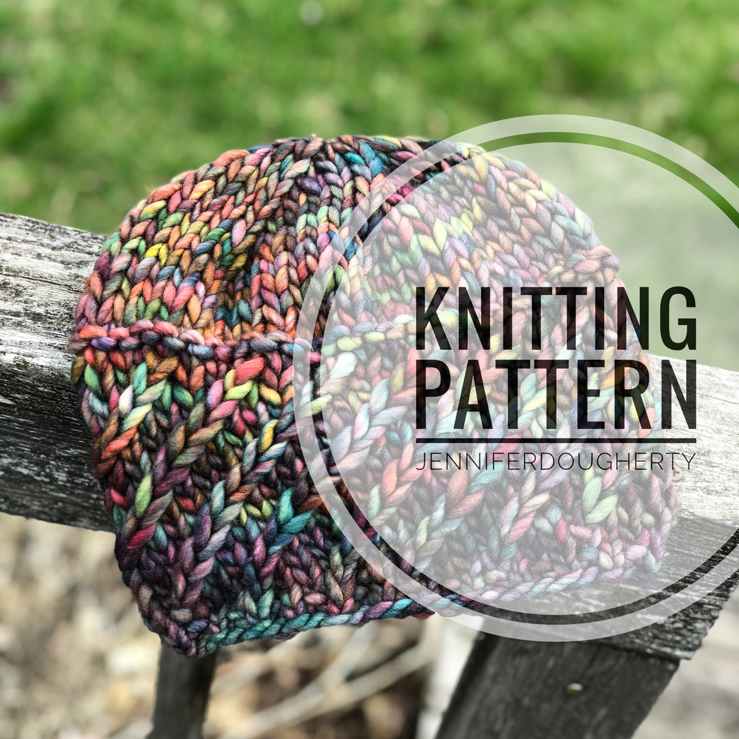 KNIT Pattern for Alpine Twist Beanie | Knit Hat Pattern | Hat Knitting Pattern | DIY Written Knit Instructions