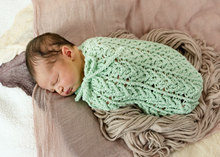 Load image into Gallery viewer, Crochet Pattern for Arrowhead Baby Cocoon or Swaddle Sack | Crochet Snuggle Sack Pattern | Baby Cocoon Crocheting Pattern | DIY Written Crochet Instructions
