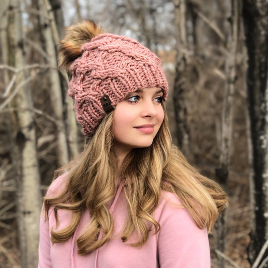 KNIT Pattern for Interlinked Beanie | Knit Hat Pattern | Hat Knitting Pattern | DIY Written Knit Instructions