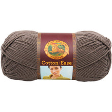 Load image into Gallery viewer, YARN (DISCONTINUED):  Lion Brand Cotton Ease #4 worsted weight yarn (individual skeins, stone or taupe)
