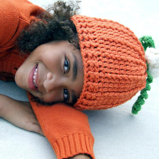 Crochet Pattern for Pumpkin Beanie | Crochet Hat Pattern | Hat Crocheting Pattern | DIY Written Crochet Instructions