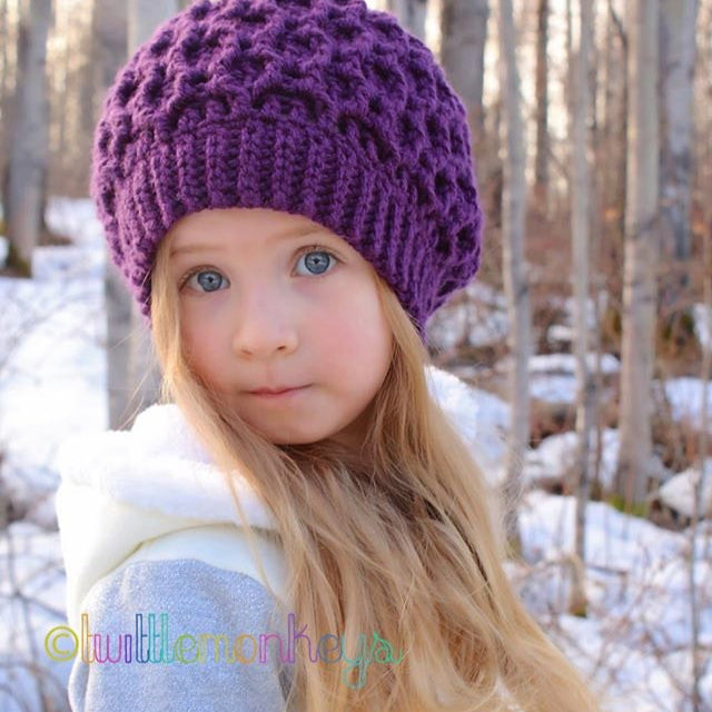 Crochet Pattern for Chunky Honeycomb Ridges Slouch Hat | Crochet Hat Pattern | Hat Crocheting Pattern | DIY Written Crochet Instructions
