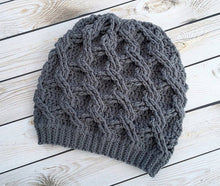 Load image into Gallery viewer, Crochet Pattern for Chain Link Slouch Hat | Crochet Hat Pattern | Hat Crocheting Pattern | DIY Written Crochet Instructions
