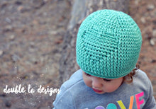 Load image into Gallery viewer, Crochet Pattern for Embossed Heart Beanie | Crochet Hat Pattern | Hat Crocheting Pattern | DIY Written Crochet Instructions
