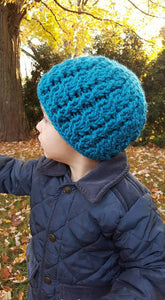 Crochet Pattern for Chunky Double Cable Beanie | Crochet Hat Pattern | Hat Crocheting Pattern | DIY Written Crochet Instructions