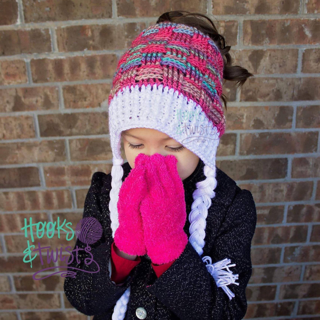 Crochet Pattern for Basket Weave Ponytail or Messy Bun Beanie Hat (DIY Tutorial) | Crochet Hat Pattern | Hat Crocheting Pattern | DIY Written Crochet Instructions