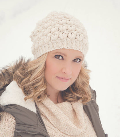 Crochet Pattern for Powder Puff Slouch | Crochet Hat Pattern | Hat Crocheting Pattern | DIY Written Crochet Instructions