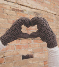 Load image into Gallery viewer, Crochet Pattern for Texture Weave Mittens or Fingerless Gloves (Mitts) | Crochet Mittens Pattern | Fingerless Mitts Crocheting Pattern | DIY Written Crochet Instructions

