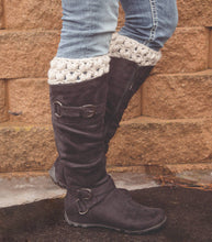 Load image into Gallery viewer, Crochet Pattern for Powder Puff Boot Cuffs | Crochet Boot Cuffs Pattern | Boot Cuff Crocheting Pattern | DIY Written Crochet Instructions
