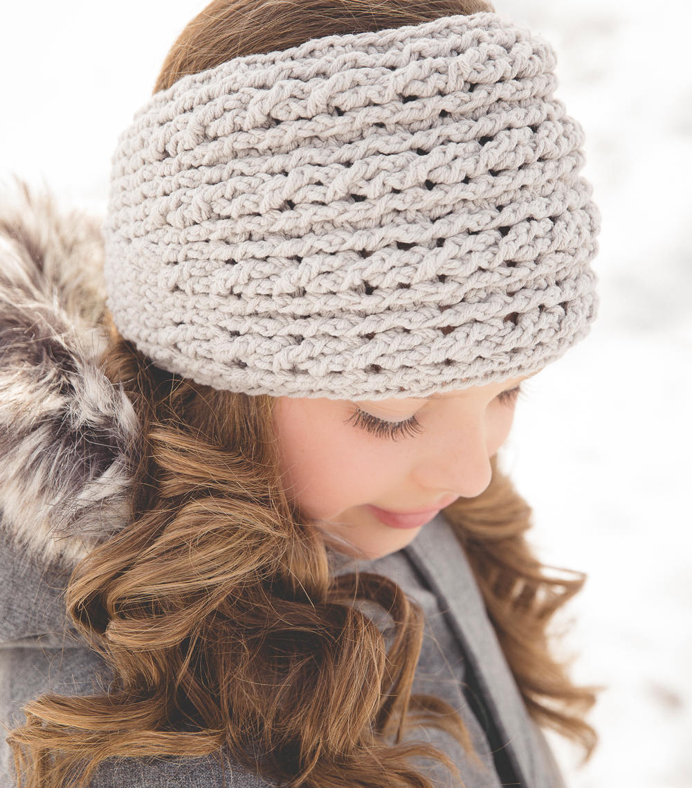 Crochet Pattern for Twisted Cables Ear Warmer | Crochet Headband Pattern | Ear Warmer Crocheting Pattern | DIY Written Crochet Instructions