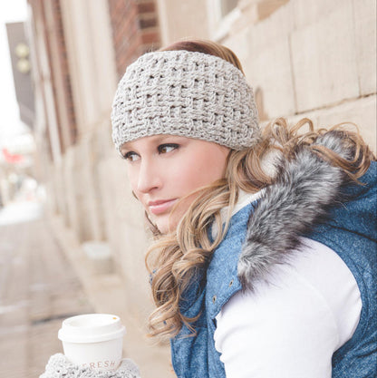 Crochet Pattern for Texture Weave Ear Warmer | Crochet Headband Pattern | Ear Warmer Crocheting Pattern | DIY Written Crochet Instructions