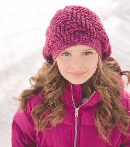 Crochet Pattern for Chunky Herringbone Slouch Hat | Crochet Hat Pattern | Hat Crocheting Pattern | DIY Written Crochet Instructions