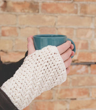 Load image into Gallery viewer, Crochet Pattern for Cascading Ridges Fingerless Gloves | Crochet Mittens Pattern | Fingerless Mitts Crocheting Pattern | DIY Written Crochet Instructions

