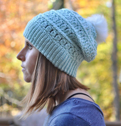 Crochet Pattern for Chunky Manhattan Slouch Hat | Crochet Hat Pattern | Hat Crocheting Pattern | DIY Written Crochet Instructions