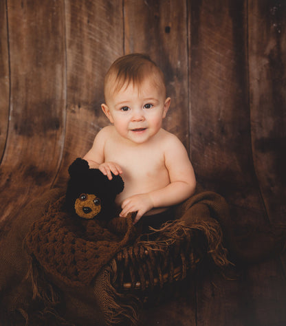 Crochet Pattern for Bear Lovey Photo Prop (DIY Tutorial) | Crochet Baby Lovey Pattern | Bear Lovey Crocheting Pattern | DIY Written Crochet Instructions