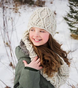 Crochet Pattern for Winter Frost Chunky Cowl | Crochet Scarf Pattern | Infinity Cowl Crocheting Pattern | DIY Written Crochet Instructions