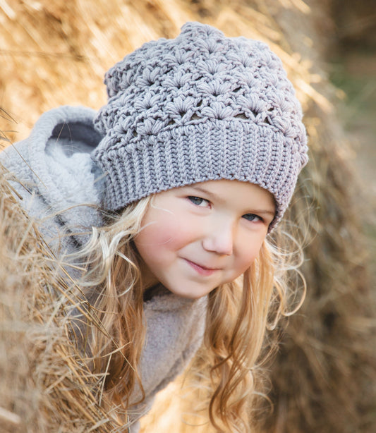 Crochet Pattern for Snow Flurry Slouch Hat | Crochet Hat Pattern | Hat Crocheting Pattern | DIY Written Crochet Instructions