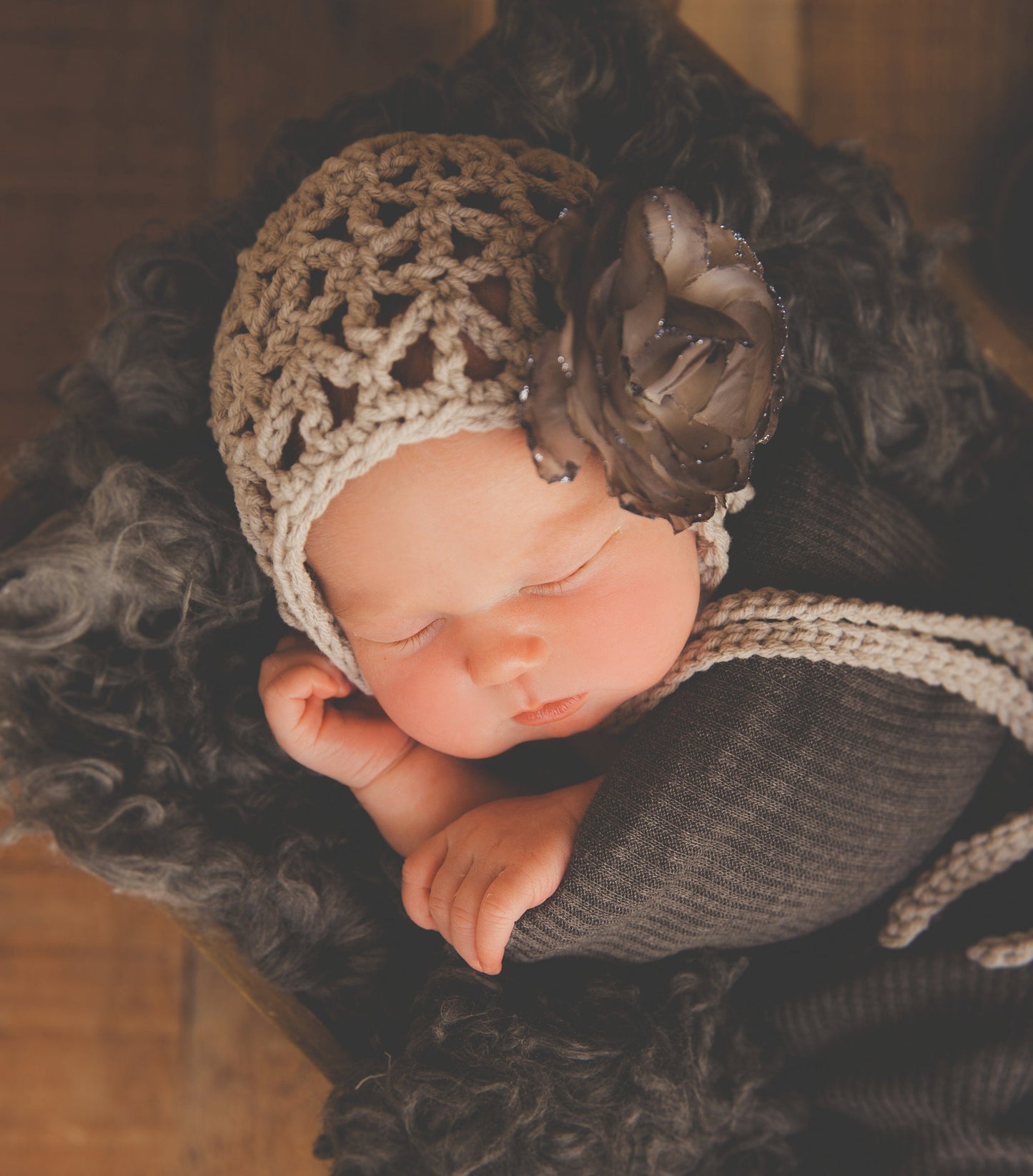 Crochet Pattern for Tempest Baby Bonnet | Crochet Baby Bonnet Pattern | Baby Hat Crocheting Pattern | DIY Written Crochet Instructions