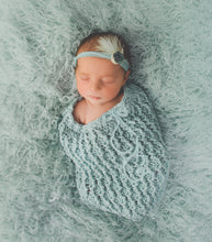 Load image into Gallery viewer, Crochet Pattern for Honeycomb Ridges Baby Cocoon or Swaddle Sack | Crochet Snuggle Sack Pattern | Baby Cocoon Crocheting Pattern | DIY Written Crochet Instructions
