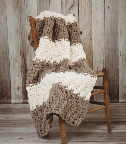 Crochet Pattern for Zig Zag Weave Blanket | Crochet Blanket Pattern | Blanket Crocheting Pattern | DIY Written Crochet Instructions