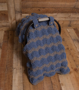 Crochet Pattern for Borderline Car Seat Canopy Cover | Crochet Car Seat Blanket Pattern | Car Seat Cover Crocheting Pattern | DIY Written Crochet Instructions