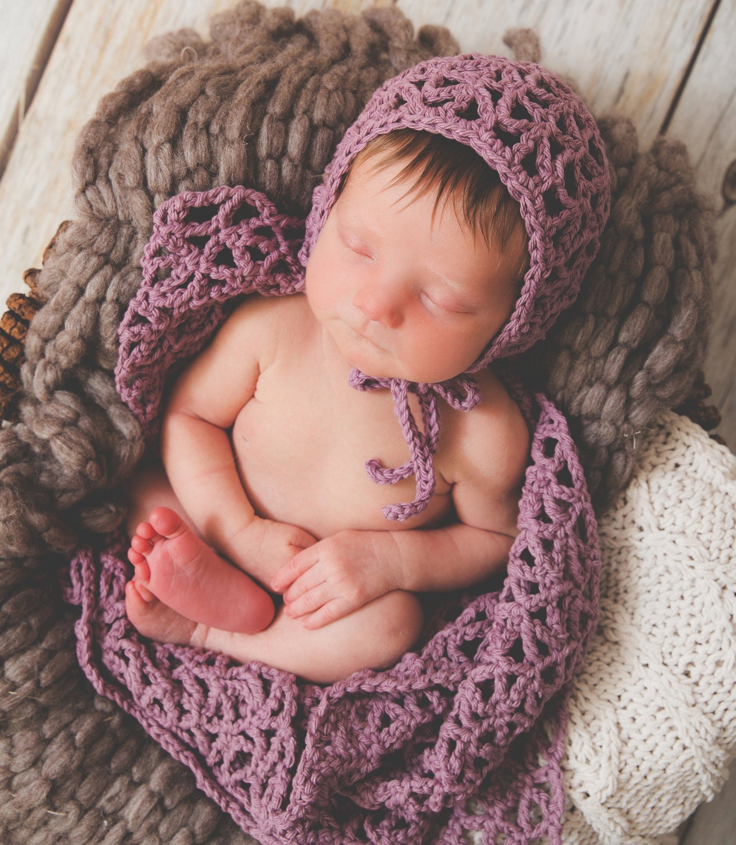 Crochet Pattern for Tempest Baby Bonnet | Crochet Baby Bonnet Pattern | Baby Hat Crocheting Pattern | DIY Written Crochet Instructions
