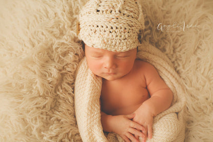 Crochet Pattern for Teagan Newsboy Beanie | Crochet Hat Pattern | Hat Crocheting Pattern | DIY Written Crochet Instructions