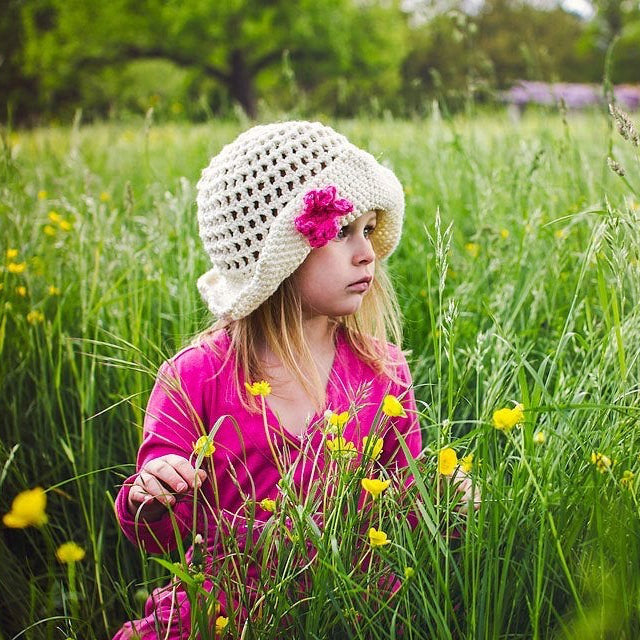Crochet Pattern for Madeline Sun Hat | Crochet Hat Pattern | Hat Crocheting Pattern | DIY Written Crochet Instructions