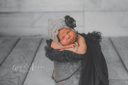 Crochet Pattern for Angelina Pixie Bonnet | Crochet Baby Hat Pattern | Baby Bonnet Crocheting Pattern | DIY Written Crochet Instructions
