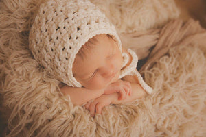 Crochet Pattern for X-Factor Baby Bonnet | Crochet Baby Bonnet Pattern | Baby Hat Crocheting Pattern | DIY Written Crochet Instructions