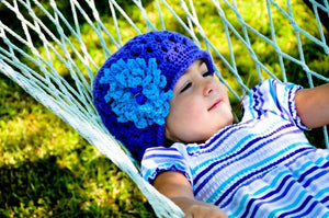 Crochet Pattern for Taryn Hat (with interchangeable flowers) | Crochet Hat Pattern | Hat Crocheting Pattern | DIY Written Crochet Instructions