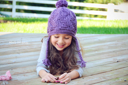 Crochet Pattern for Thunderstruck Slouch with Braids | Crochet Hat Pattern | Hat Crocheting Pattern | DIY Written Crochet Instructions