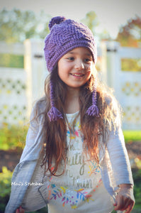 Crochet Pattern for Thunderstruck Slouch with Braids | Crochet Hat Pattern | Hat Crocheting Pattern | DIY Written Crochet Instructions