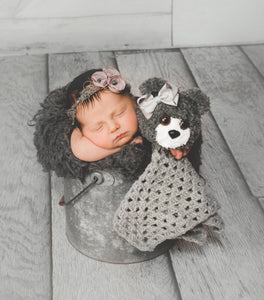 Crochet Pattern for Bear Lovey Photo Prop (DIY Tutorial) | Crochet Baby Lovey Pattern | Bear Lovey Crocheting Pattern | DIY Written Crochet Instructions