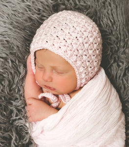 Crochet Pattern for Dedication Baby Bonnet | Crochet Baby Bonnet Pattern | Baby Hat Crocheting Pattern | DIY Written Crochet Instructions