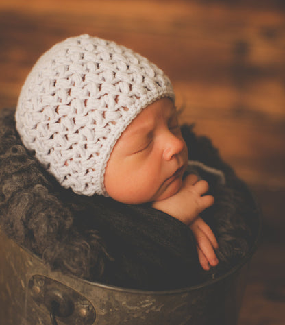Crochet Pattern for Dedication Baby Bonnet | Crochet Baby Bonnet Pattern | Baby Hat Crocheting Pattern | DIY Written Crochet Instructions