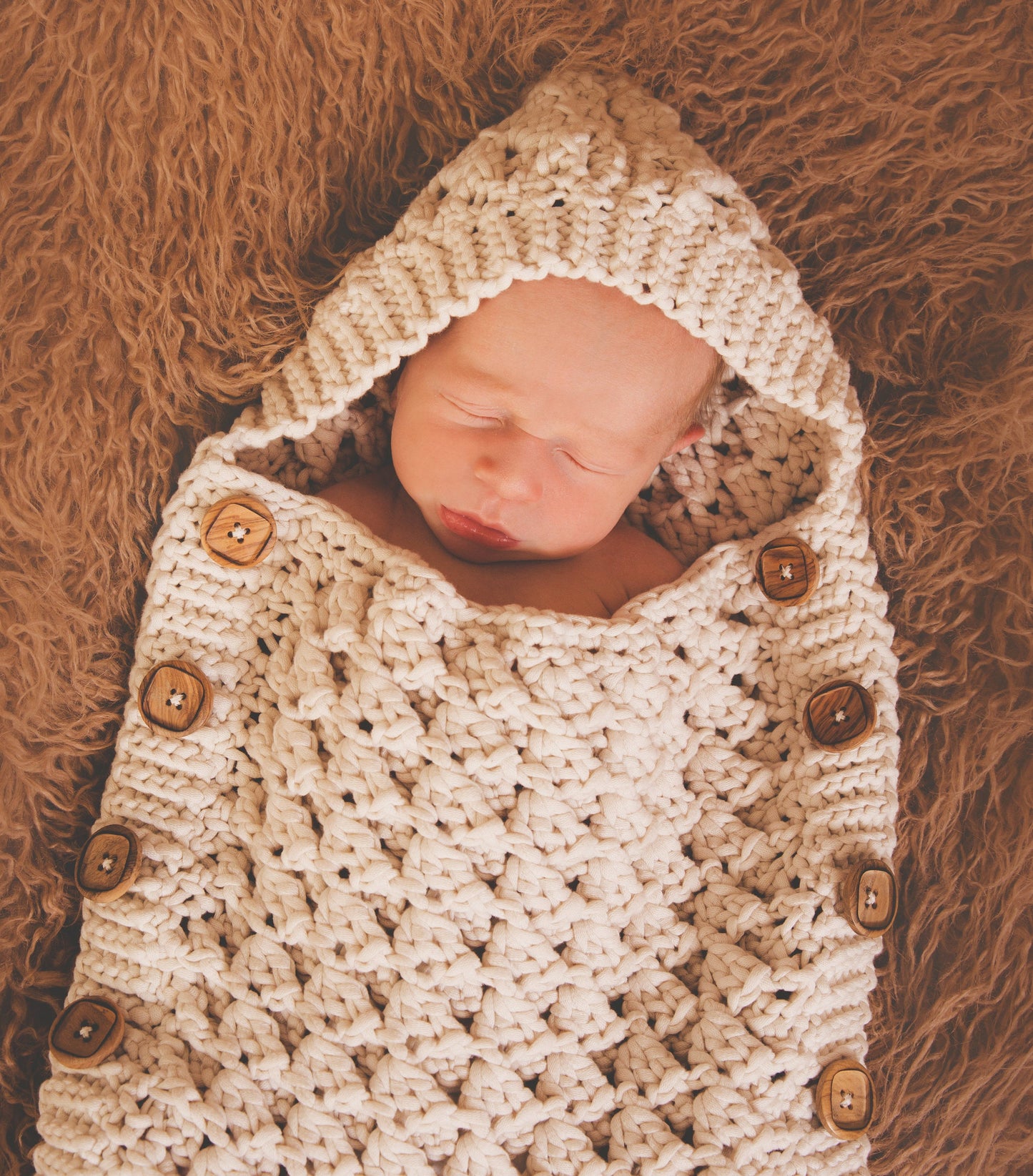Crochet Pattern for Windchill Hooded Button Up Baby Cocoon | Crochet Hooded Cocoon Pattern | Baby Cocoon Crocheting Pattern | DIY Written Crochet Instructions