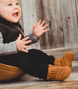 Crochet Pattern for Texture Weave Baby Booties | Crochet Baby Shoes Pattern | Baby Booties Crocheting Pattern | DIY Written Crochet Instructions