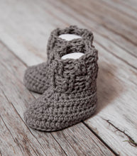 Load image into Gallery viewer, Crochet Pattern for Texture Weave Baby Booties | Crochet Baby Shoes Pattern | Baby Booties Crocheting Pattern | DIY Written Crochet Instructions
