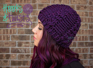Crochet Pattern for Chinook Braided Cable Beanie | Crochet Hat Pattern | Hat Crocheting Pattern | DIY Written Crochet Instructions
