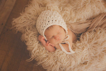 Crochet Pattern for X-Factor Baby Bonnet | Crochet Baby Bonnet Pattern | Baby Hat Crocheting Pattern | DIY Written Crochet Instructions